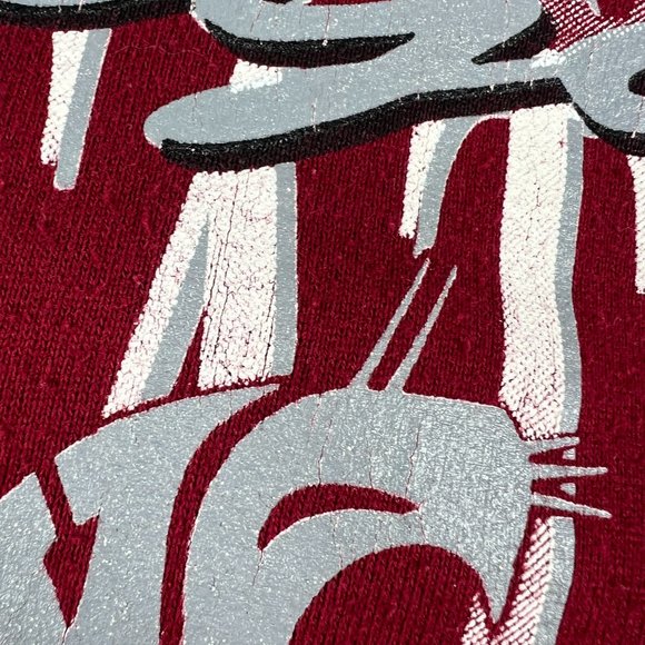 VTG 90s Team Edition Washington State Cougar Sweatshirt Extra Large Red Crewneck - Picture 3 of 15